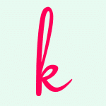 lowercase cursive k