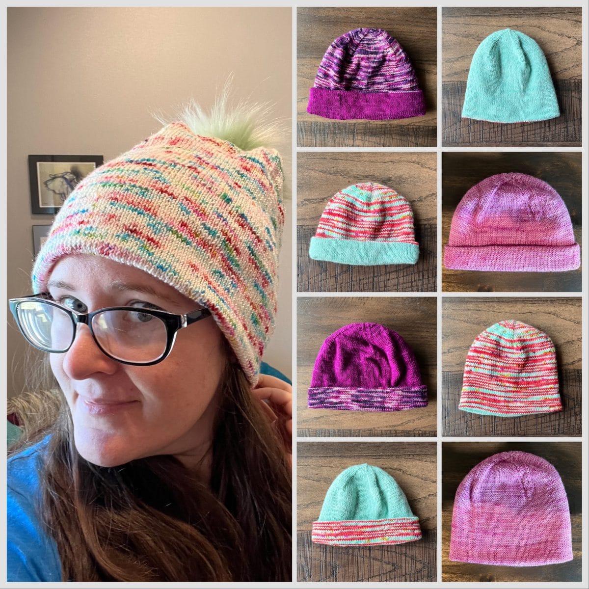 The Musselburgh hat pattern, 4 ways