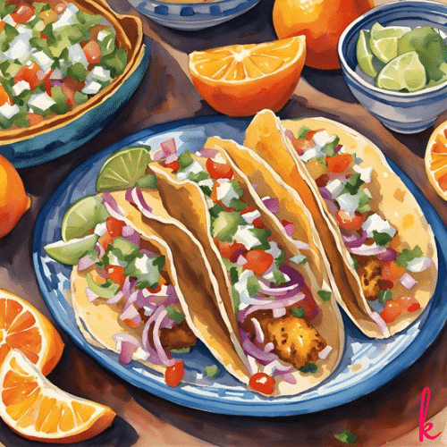 Easy Fruit Salsa Fish Tacos