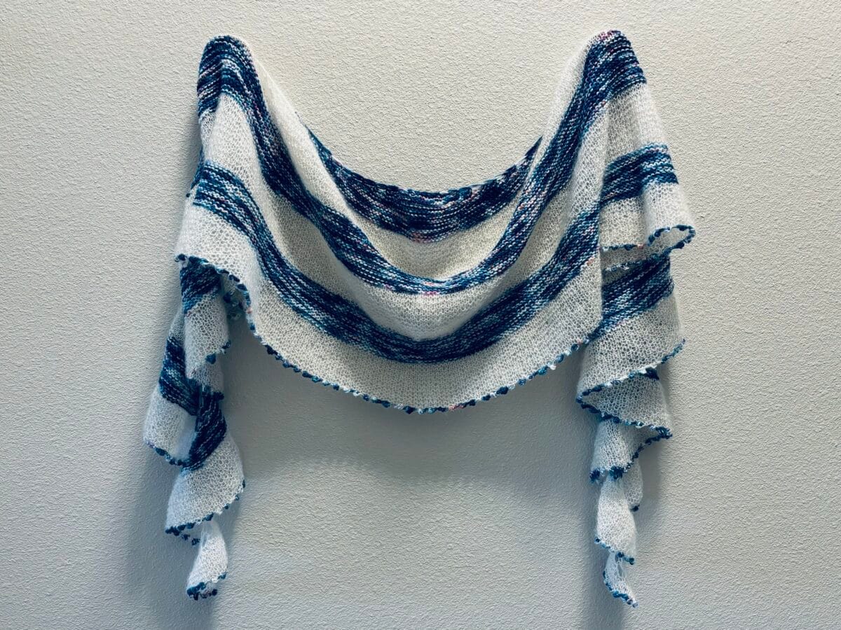 Painted Wings shawl pattern