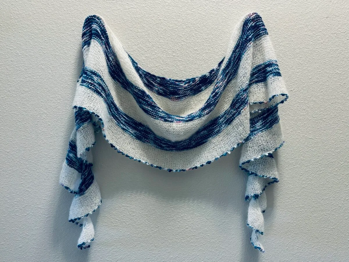Painted Wings shawl pattern