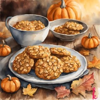 Pumpkin Oatmeal Breakfast Cookies